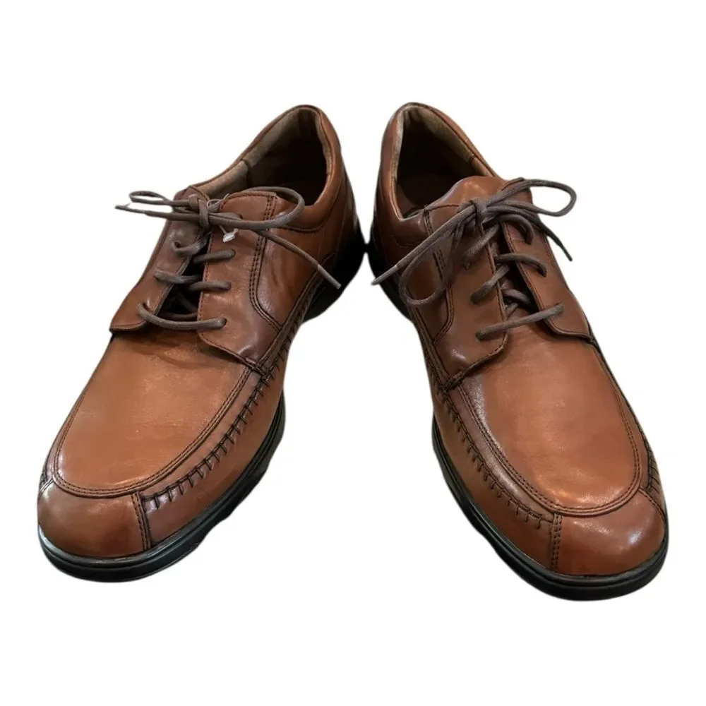 New Florsheim Men's Tamarack Cognac Leather Lace Shoes 14